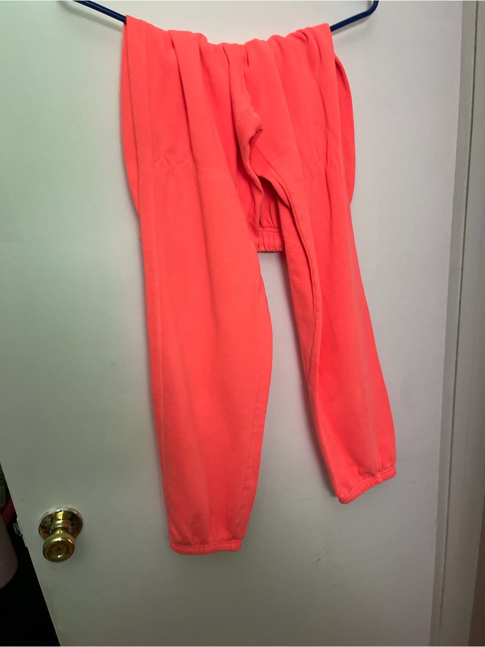 Old Navy Neon Coral Track Joggers